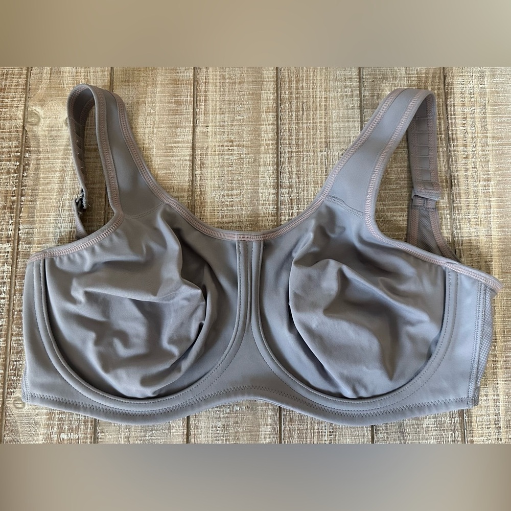 WACOAL 34G SIMONE SPORTS BRA LAVENDER PURPLE DUSTY GREY PURPLE